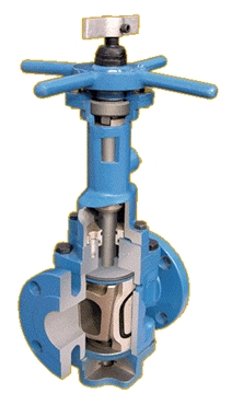 Franklin Valve DuraSeal double block and bleed plug valve cutaway
